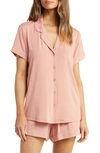 Nordstrom Moonlight Eco Short Knit Pajamas In Pink Glass