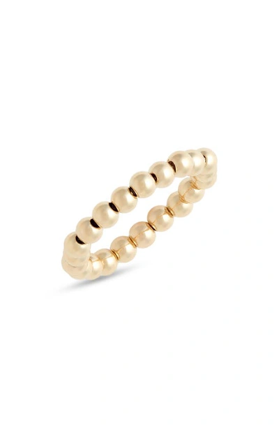 Miranda Frye Blake Stretch Bead Ring In Gold