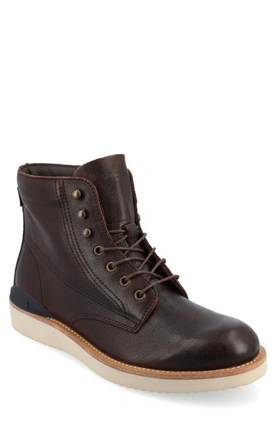 Taft Leather Boot In Olive