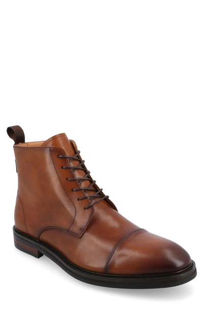 Taft Leather Boot In Honey