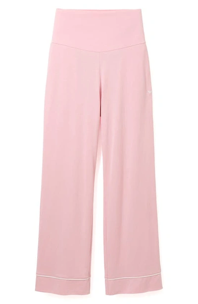 Petite Plume Luxe Pima Cotton Maternity Pants In Pink