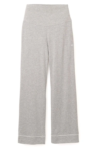 Petite Plume Luxe Pima Cotton Maternity Pants In Heather Grey