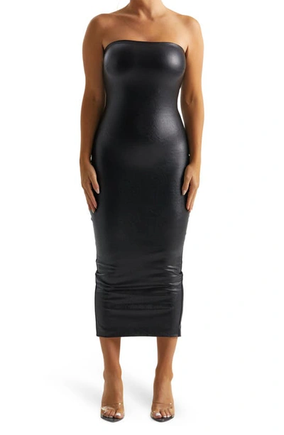 naked wardrobe, Dresses, Last One Naked Wardrobe Ribbed Black Midi Dress