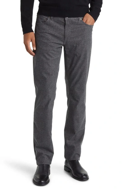 Brax Cooper Flex Five-pocket Straight Leg Trousers In Graphite