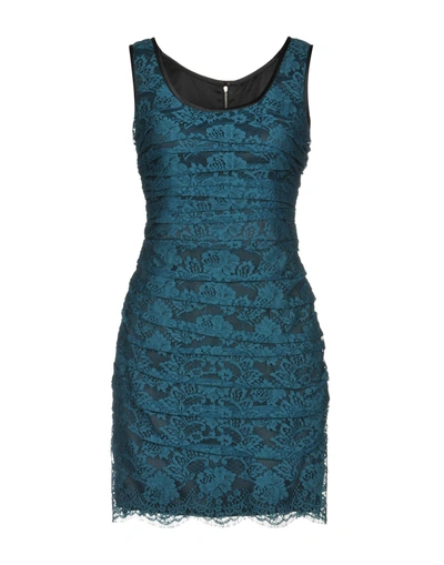 Dolce & Gabbana Short Dress In Deep Jade