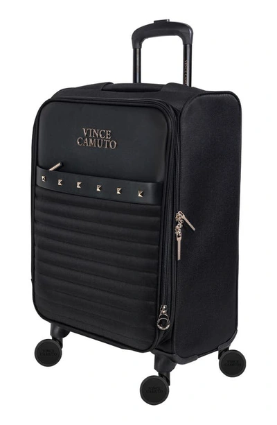 Vince Camuto Ivor 24" Softshell Spinner Suitcase In Black