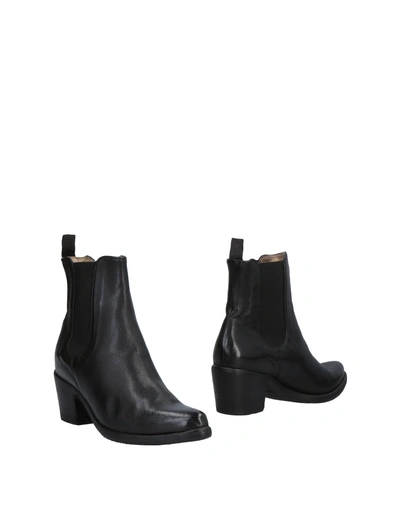 Sartori Gold Ankle Boots In Black