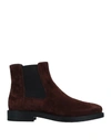 Tod's Ankle Boots In Brown