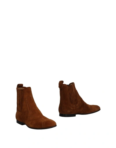 Balenciaga Ankle Boot In Brown