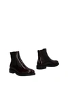 Tod's Ankle Boots In Maroon