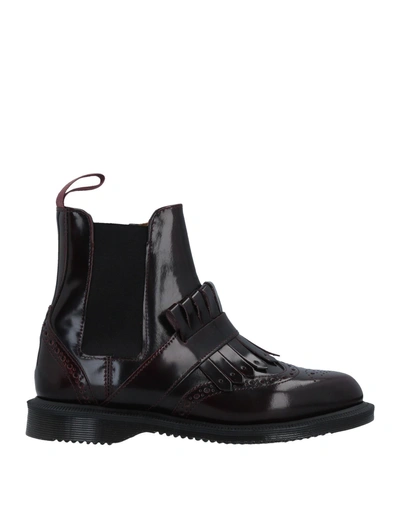 Dr. Martens' Ankle Boot In Deep Purple