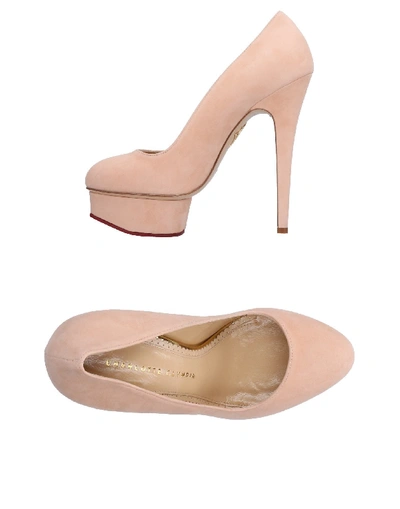 Charlotte Olympia Pumps In Pale Pink