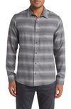 Travismathew Cloud Cotton Blend Flannel Button-up Shirt In Quiet Shade/moonbe