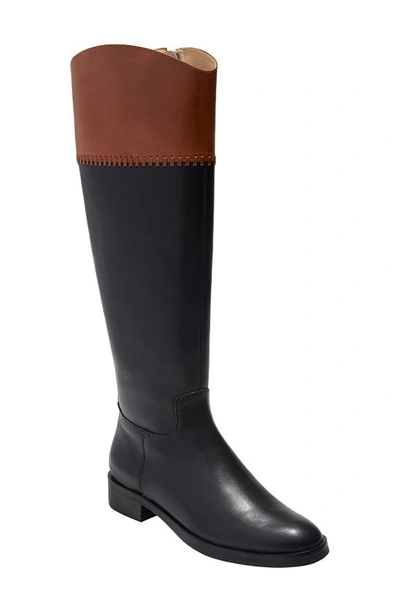 Jack Rogers Adaline Knee High Riding Boot In Black,brown