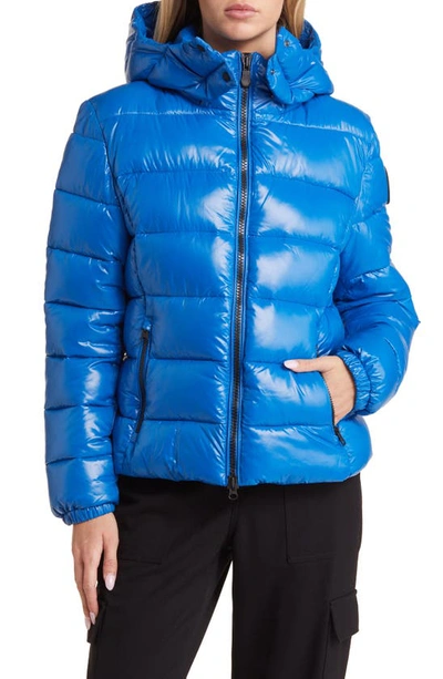 Save The Duck Cosmary Water Repellent Insulated Puffer Jacket In Blue Berry
