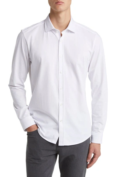 Hugo Boss Roan Slim Fit Button-up Shirt In White
