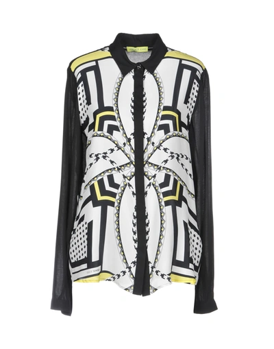 Versace Jeans Patterned Shirts & Blouses In Black