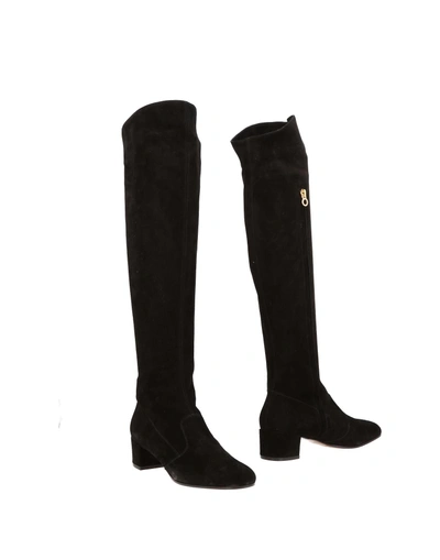 L'autre Chose Knee Boots In Black