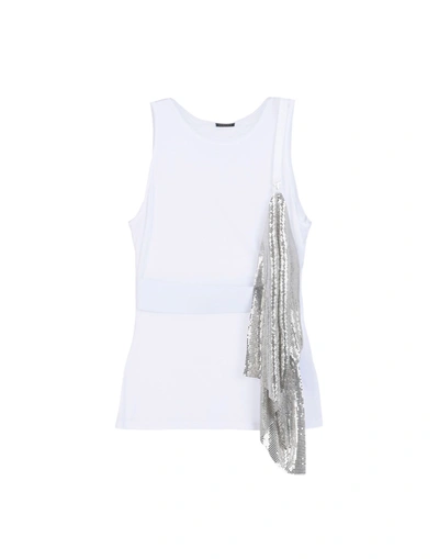 Versace Tank Tops In White
