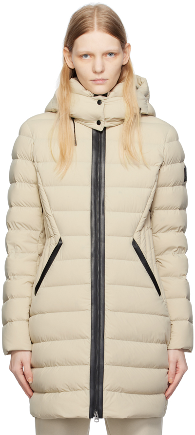 Mackage Bailey Convertible Leather Puffer Jacket in Red