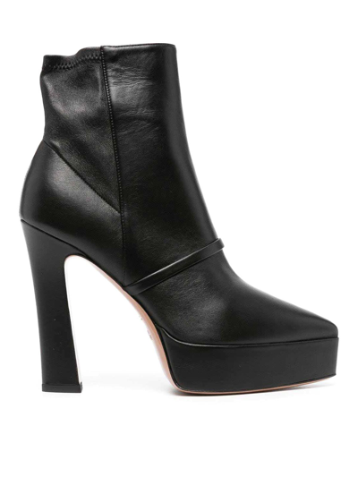 Malone Souliers Rue 125 High Heel Ankle Boots In Black