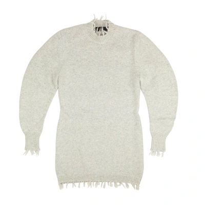 Alanui Grey Fitted Pullover Knit Dress