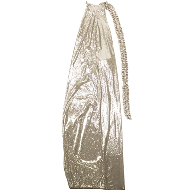 Off-white Silver Paillet Split Dress
