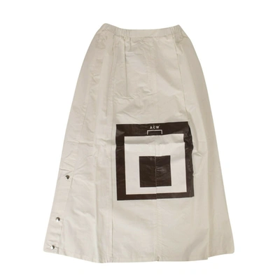 A-cold-wall* Women's Cotton Snap Midi Skirt - White