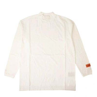 Heron Preston White Logo Turtleneck Long Sleeve T-shirt
