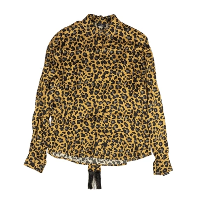 Marcelo Burlon County Of Milan Brown Leopard Print Button Down Shirt