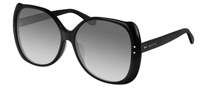 Gucci Gg0472sa W 001 Butterfly Sunglasses In Grey