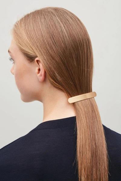 Cos Metal Hair Clip In Gold
