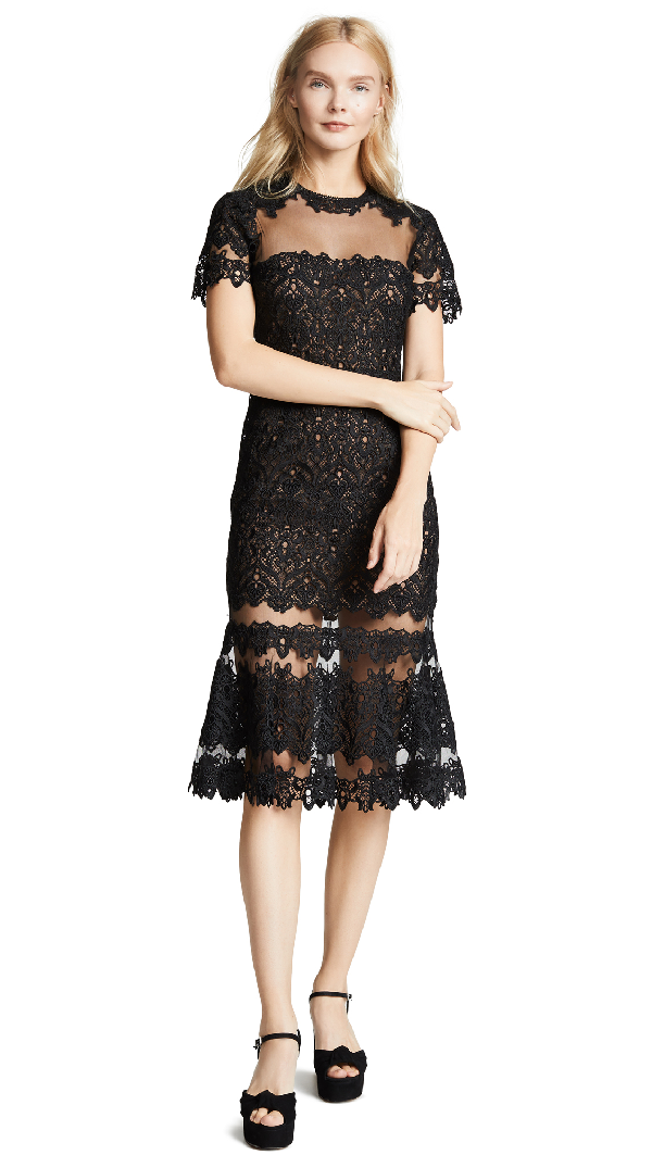 jonathan simkhai black lace dress