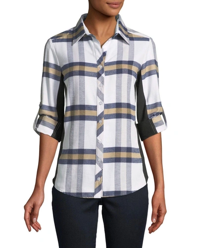 Finley Casey Plaid Combo Shirt In Multi Pattern