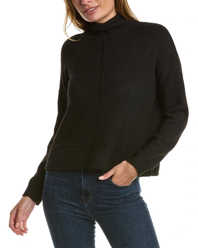 Max Studio Mock Neck Sweater In Black