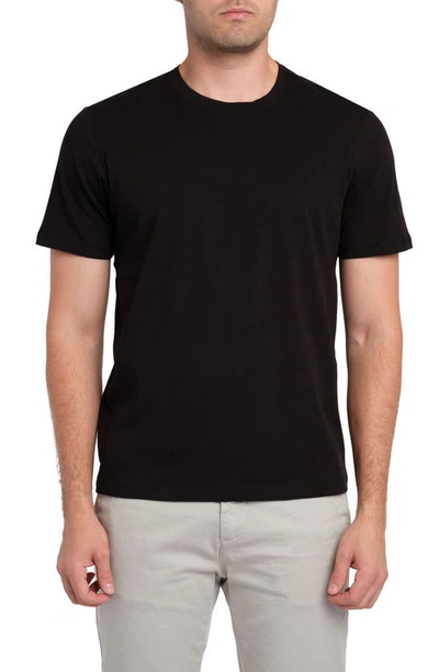 Zachary Prell Zachary Crewneck Cotton T-shirt In Black