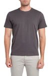 Zachary Prell Zachary Crewneck Cotton T-shirt In Charcoal