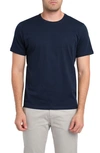 Zachary Prell Zachary Crewneck Cotton T-shirt In Navy