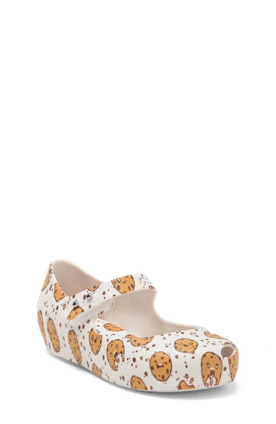 Melissa Kids' Mini  Ultragirl Candy Mary Jane In White/ Beige