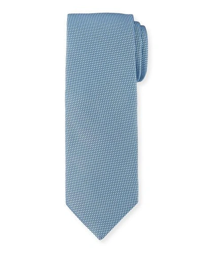 Hugo Boss Textured Nonsolid Classic Tie In Blue