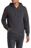 Travismathew Coastal Cloud Hoodie In Heather Black