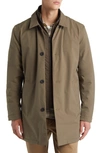 Nn07 Blake 8240 Waterproof Trench Coat In Khaki Grey