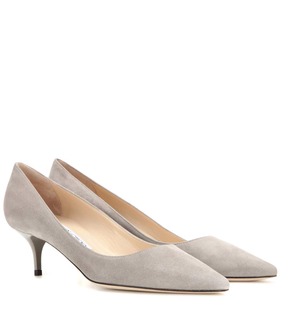 Jimmy Choo Aza Suede Pumps In Pellle | ModeSens