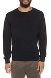 Vince Crewneck Wool & Cashmere Sweater In Black
