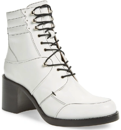 Tabitha Simmons Women's Leo Leather Block-heel Booties In White