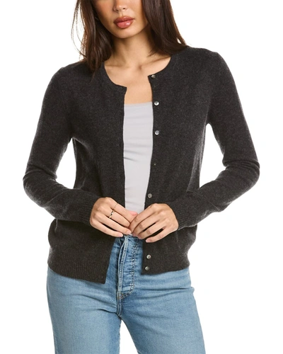 Incashmere Button Front Cashmere Cardigan In Grey
