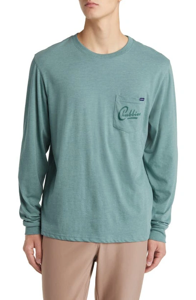 Chubbies Long Sleeve Pocket Graphic Tee In The Cactus Nap