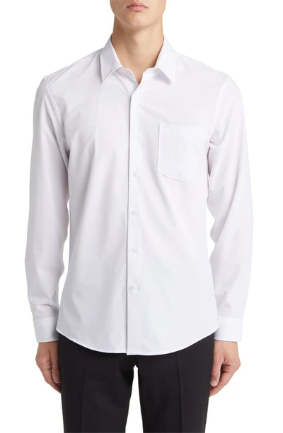 Nordstrom Solid Button-up Shirt In White