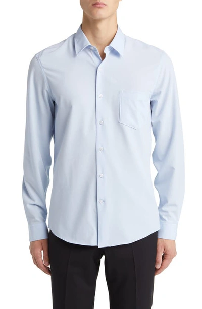 Nordstrom Solid Button-up Shirt In Blue Skyway