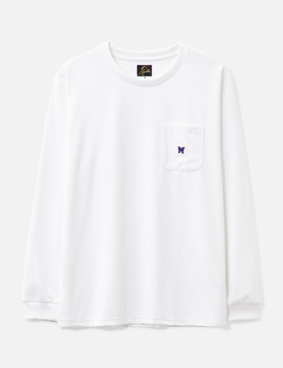 Needles White Embroidered Long Sleeve T-shirt